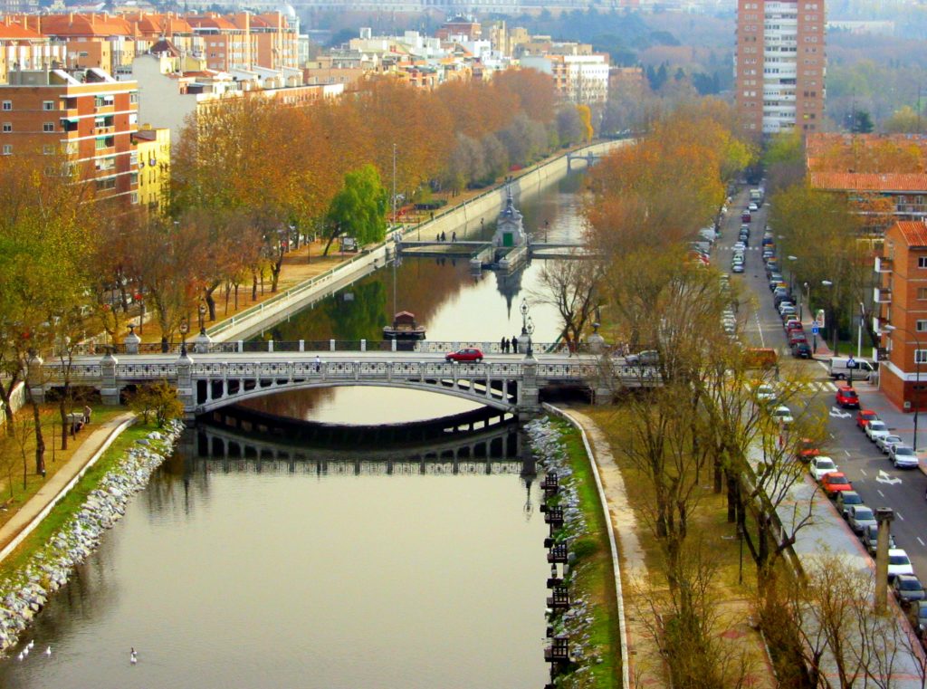 Le Rio Manzanares à Madrid
